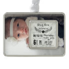 Baby Birth Stats Birth Record Christmas Photo