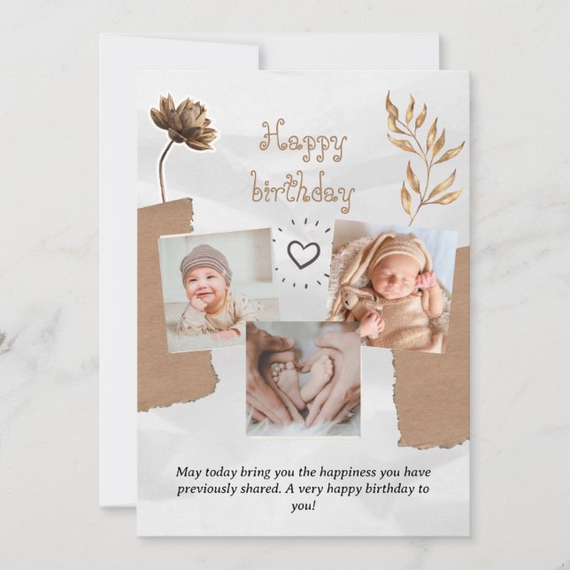 Baby Birthday Card (Front)