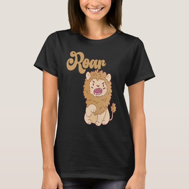 Baby Birthday One Wild Lion Animals Celebration Bo T-Shirt (Front)