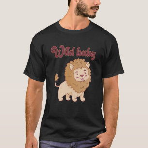 Baby Birthday One Wild Lion Animals Celebration Bo T-Shirt
