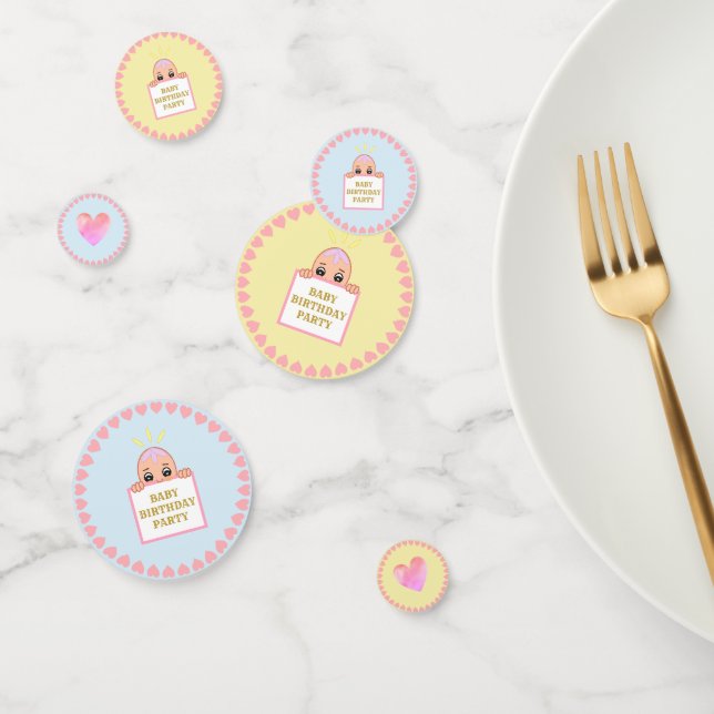 Baby Birthday Party Confetti (Group)