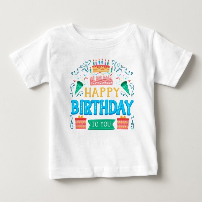 baby birthday t-shirt (Front)