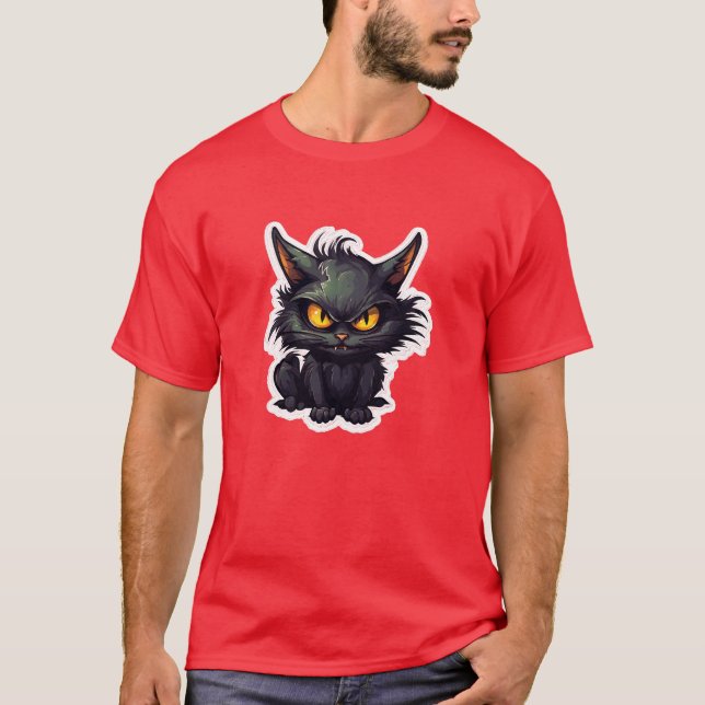 Baby Black Cat Design - Basic Dark T-Shirt (Front)