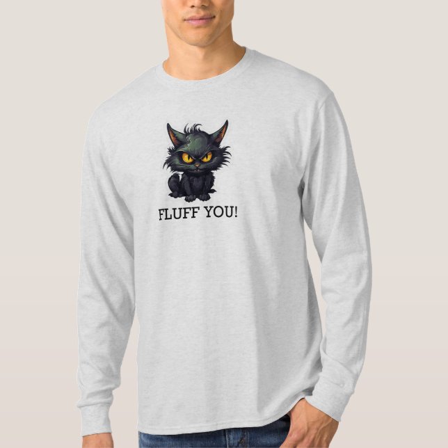 Baby Black Cat Design - Basic Long Sleeve T-Shirt (Front)
