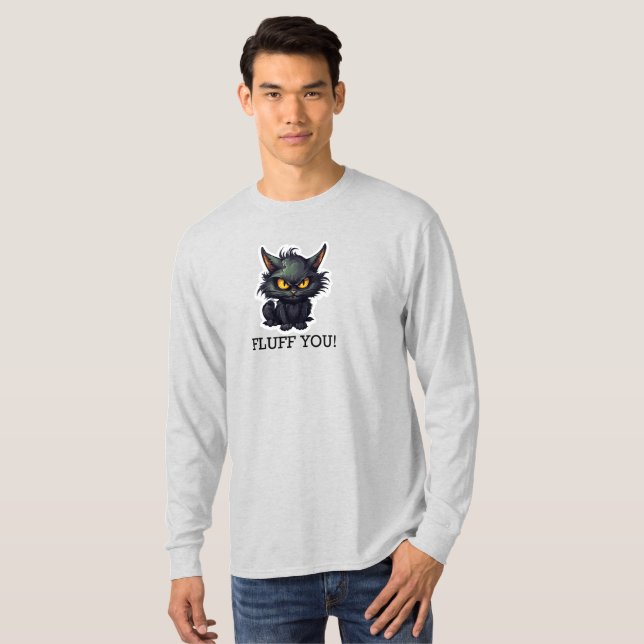 Baby Black Cat Design - Basic Long Sleeve T-Shirt (Front Full)