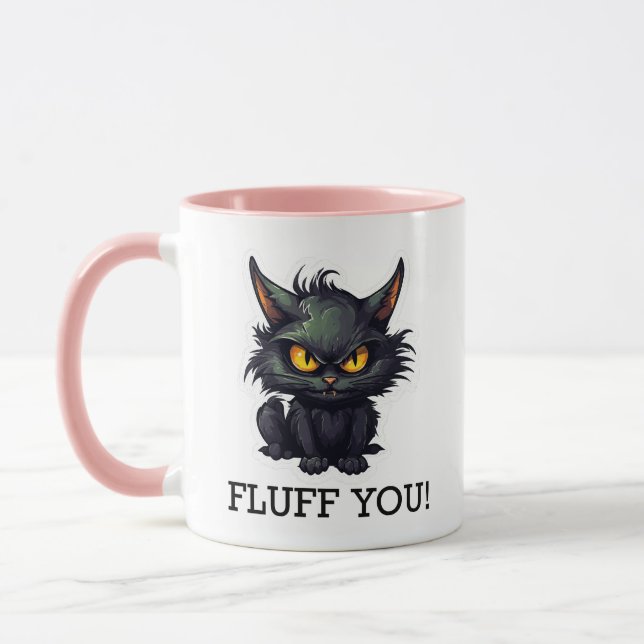 Baby Black Cat Design - Combo Mug (Left)