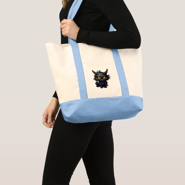 Baby Black Cat Design - Impulse Tote Bag (Front (Product))
