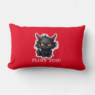 Baby Black Cat Design - Lumbar Pillow 13" x 21"