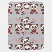 Baby Blanket, Panda Blanket, Baby Pandas Blanket