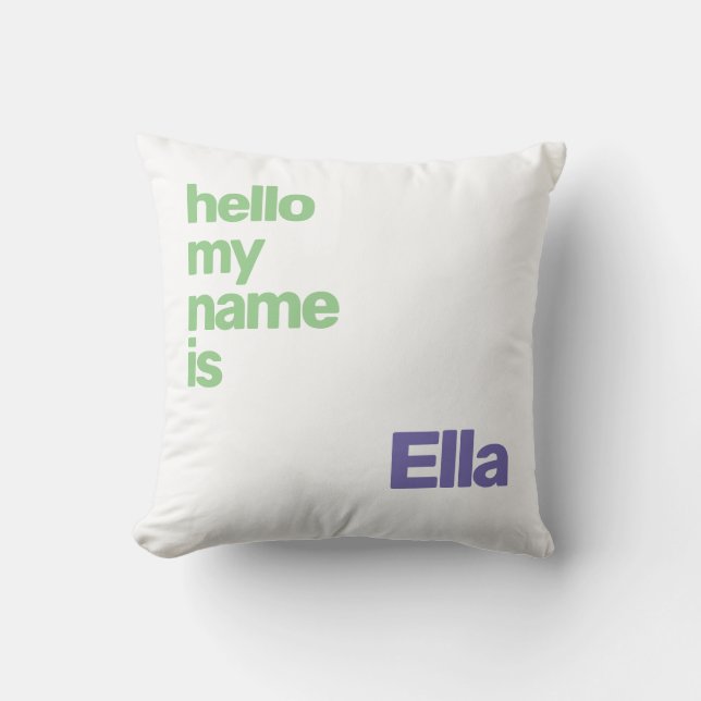 baby blanket unisex minimal simple purple modern  cushion (Front)