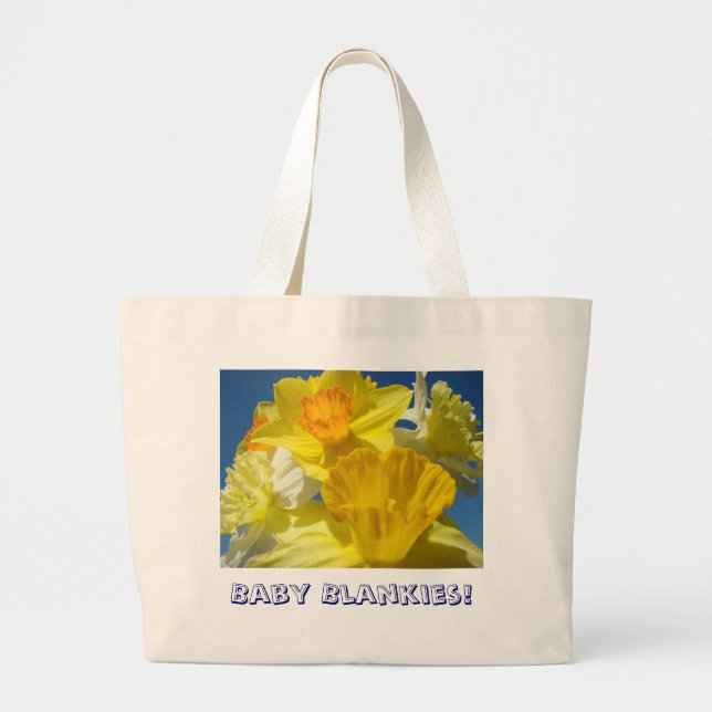 Baby Blankies! Tote Bag Baby's Stuff Daffodils (Front)