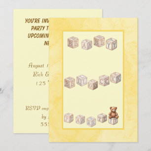 Baby Block Party Digital Download Invitation