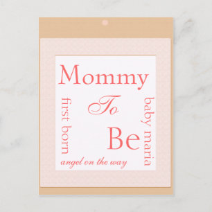 Baby block shower decoration invitation postcard