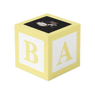 Baby Block Sonogram Pregnancy Announcement Photo Cube