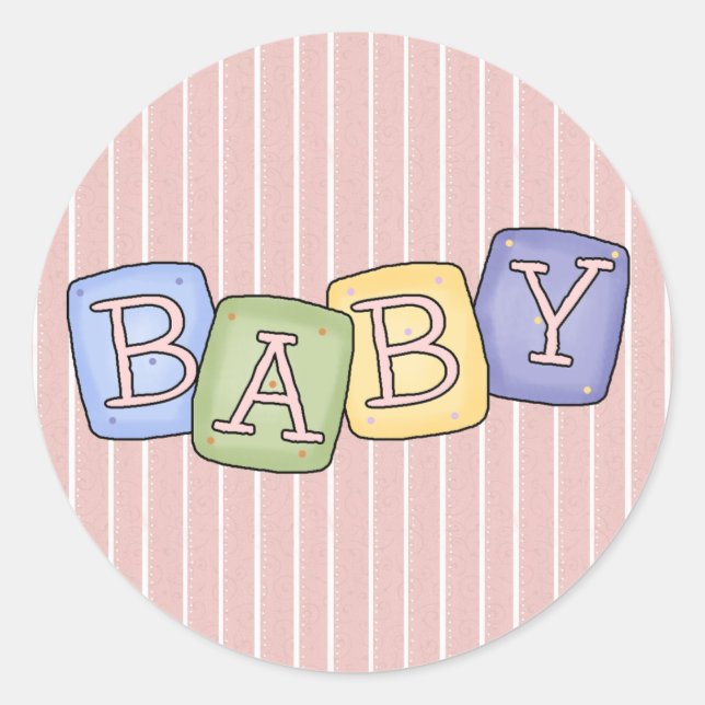 Baby Blocks Fun Stickers ~ Seals (Front)