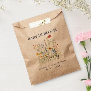 Baby bloom Baby shower Seed Packet Favours Favour Bag
