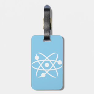 Baby Blue Atom Luggage Tag