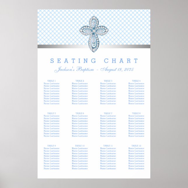 Baby Blue Baptism Seating Chart (Front)