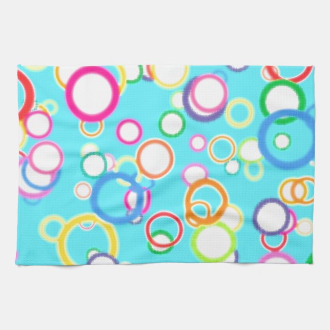 BABY BLUE BATH BUBBLES TEA TOWEL (Horizontal)
