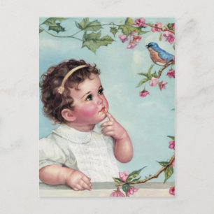 Baby Blue Bird Postcard