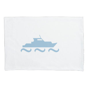 Baby Blue Boat Pillowcase
