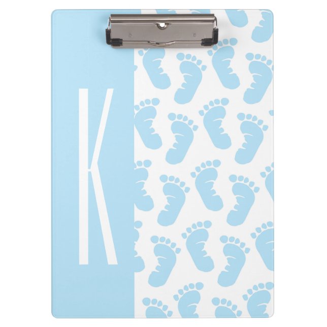 Baby Blue, Boy Baby Feet Clipboard (Front)
