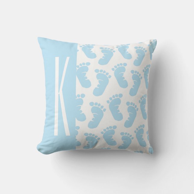 Baby Blue, Boy Baby Feet Cushion (Front)