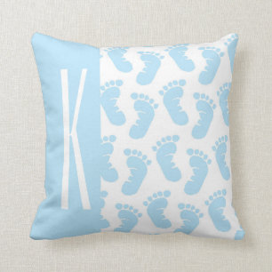 Baby Blue, Boy Baby Feet Cushion