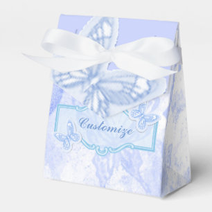 Baby Blue Butterfly Favour Box