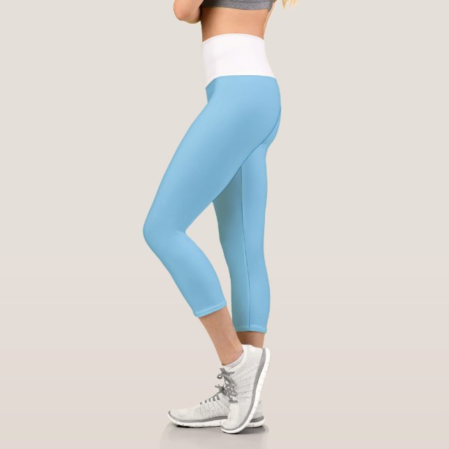 Baby Blue Capri Leggings (Left)