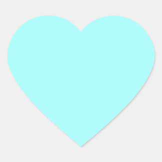 Baby Blue Colour Customised Designer Heart Sticker