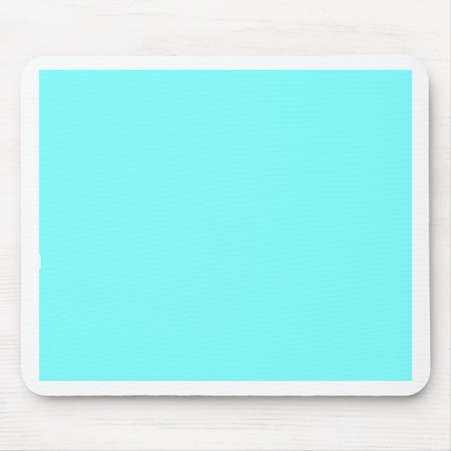 Baby Blue Colour Customised Designer Mouse Pad (Front)