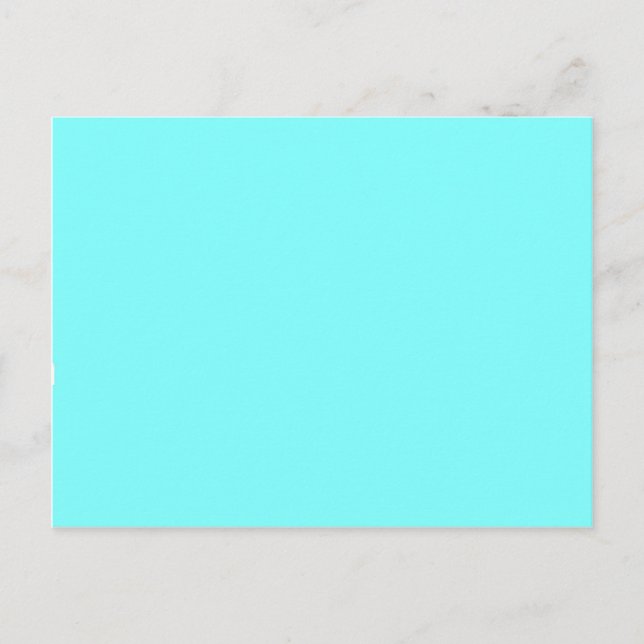Baby Blue Colour Customised Designer Postcard (Front)