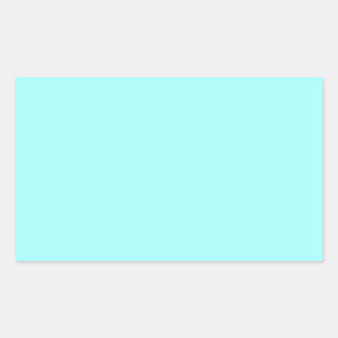 Baby Blue Colour Customised Designer Rectangular Sticker