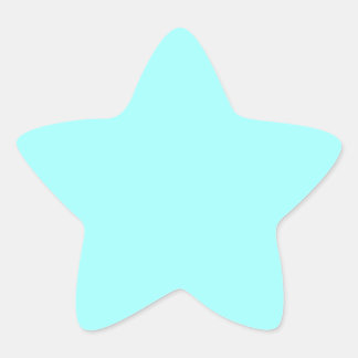 Baby Blue Colour Customised Designer Star Sticker