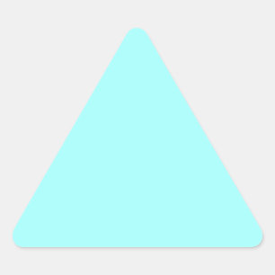 Baby Blue Colour Customised Designer Triangle Sticker