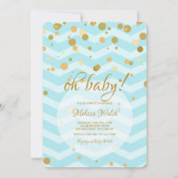 Baby Blue Confetti Baby Shower