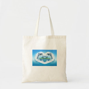 Baby Blue Dolphin Tote Bag