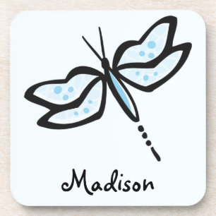 Baby Blue Dragonfly Coaster