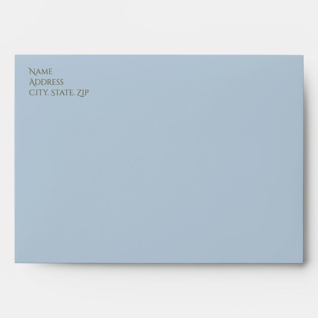 Baby Blue Envelope A7 (Front)