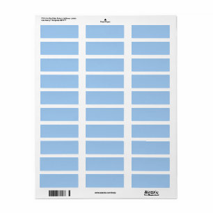 Baby blue eyes (solid colour)  return address label