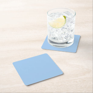 Baby blue eyes (solid colour)  square paper coaster