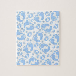 Baby Blue Feet Elephant Jigsaw Puzzle