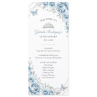 Baby Blue Floral Quinceanera Order of Events