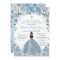 Baby Blue Floral Rose Girl Silver First Communion 