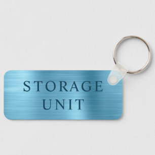 Baby Blue Foil Storage Unit Key Ring