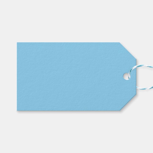 Baby Blue Gift Tags (Front (Horizontal))