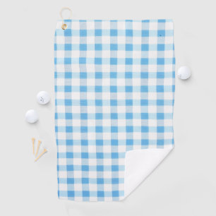 Baby Blue Gingham Golf Towel