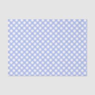 Baby Blue Gingham Pattern Tissue Paper