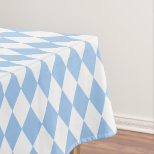 Baby Blue Harlequin Tablecloth